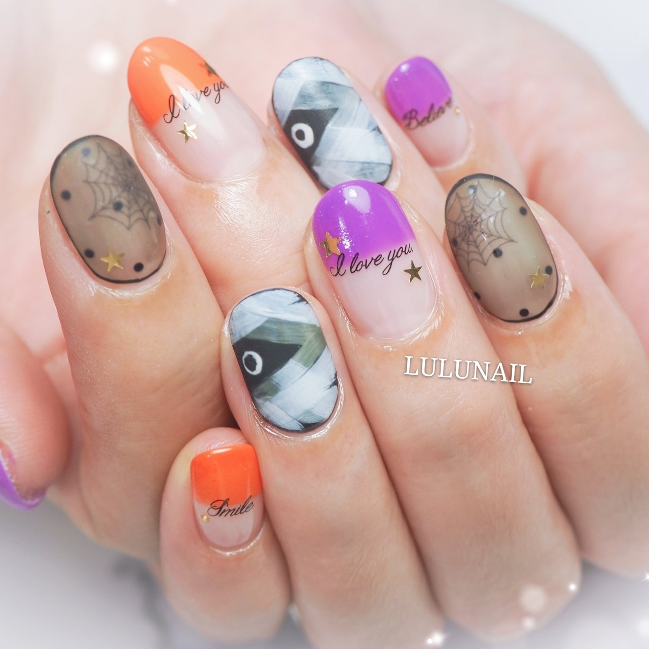 秋 ハロウィン デート 女子会 ハンド 福岡県春日市lulunail ルルネイル Natsumiのネイルデザイン No ネイルブック