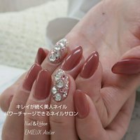 Nail Ribbon Emieux Atelier エミューアトリエ 高田のネイルサロン ネイルブック