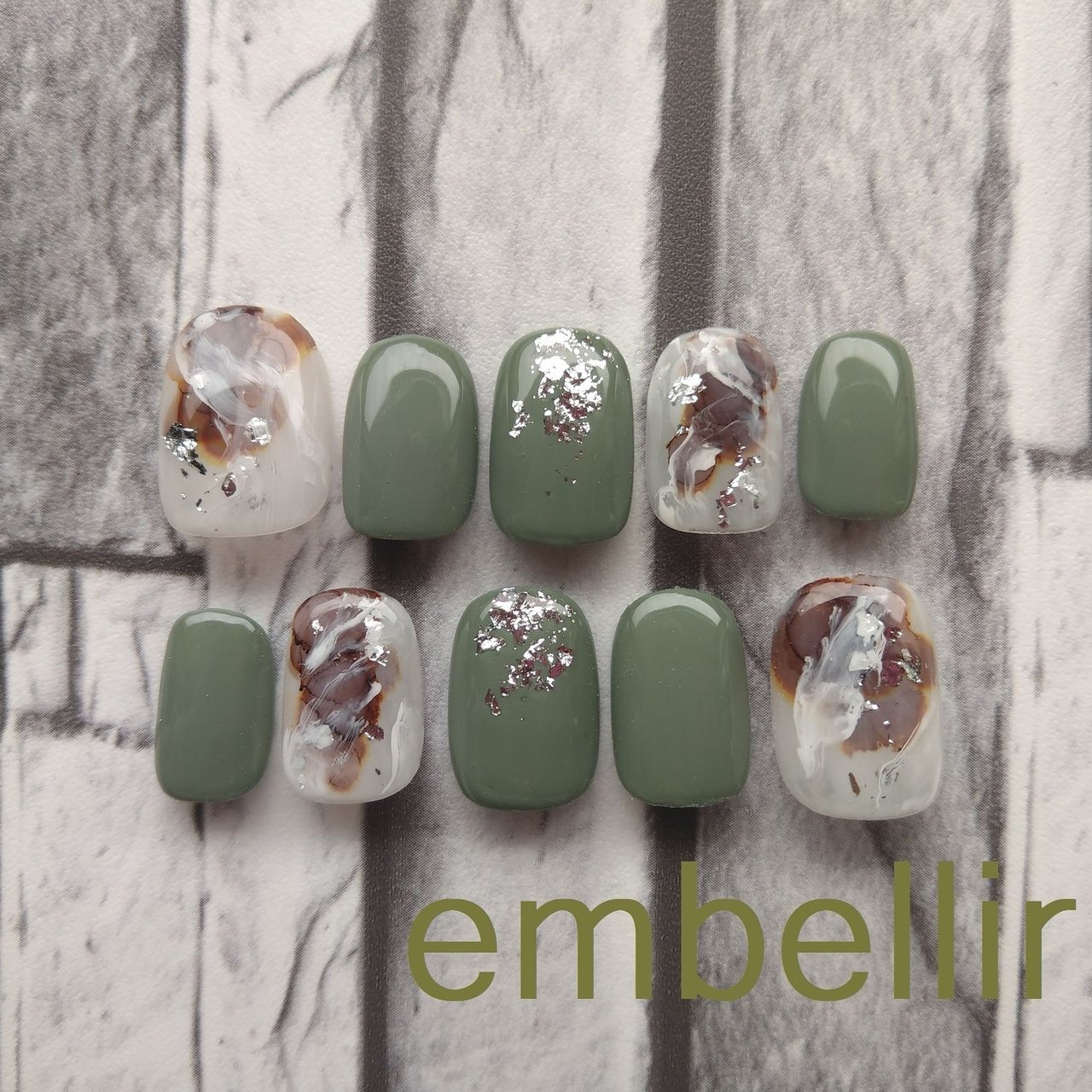 ワンカラー たらしこみ ニュアンス アンベリールのネイルデザイン No ネイルブック