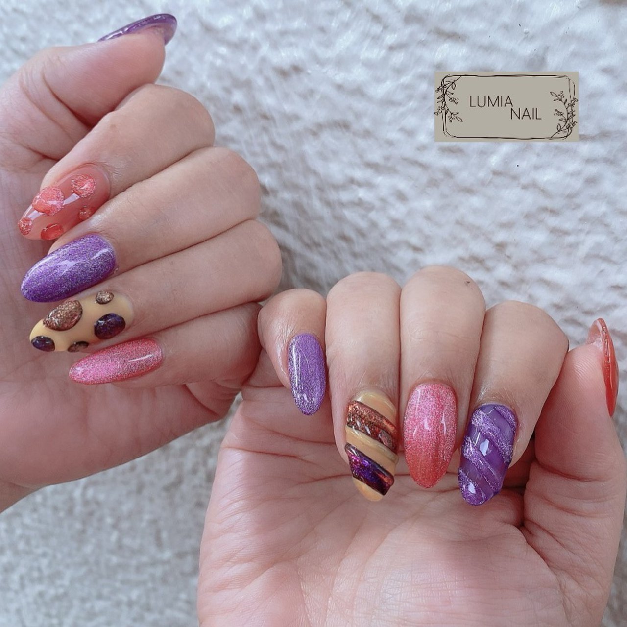 秋 ハロウィン ハンド ラメ ワンカラー Lumia Nailのネイルデザイン No ネイルブック