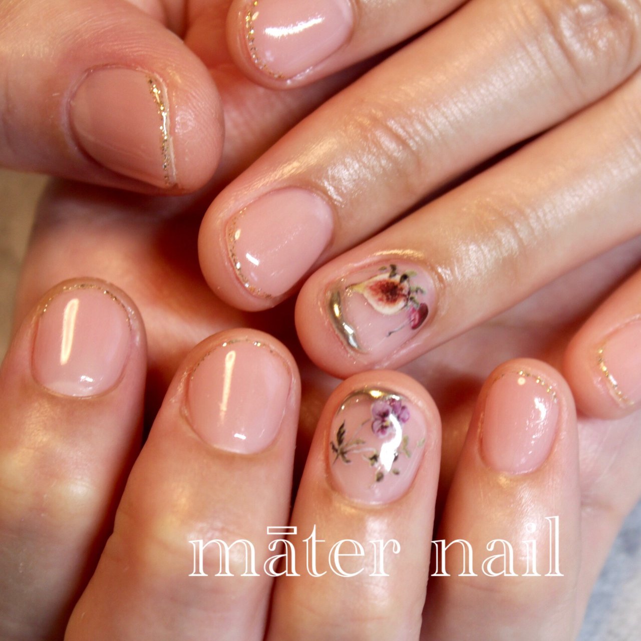 春 秋 冬 オフィス ハンド Maternailのネイルデザイン No ネイルブック