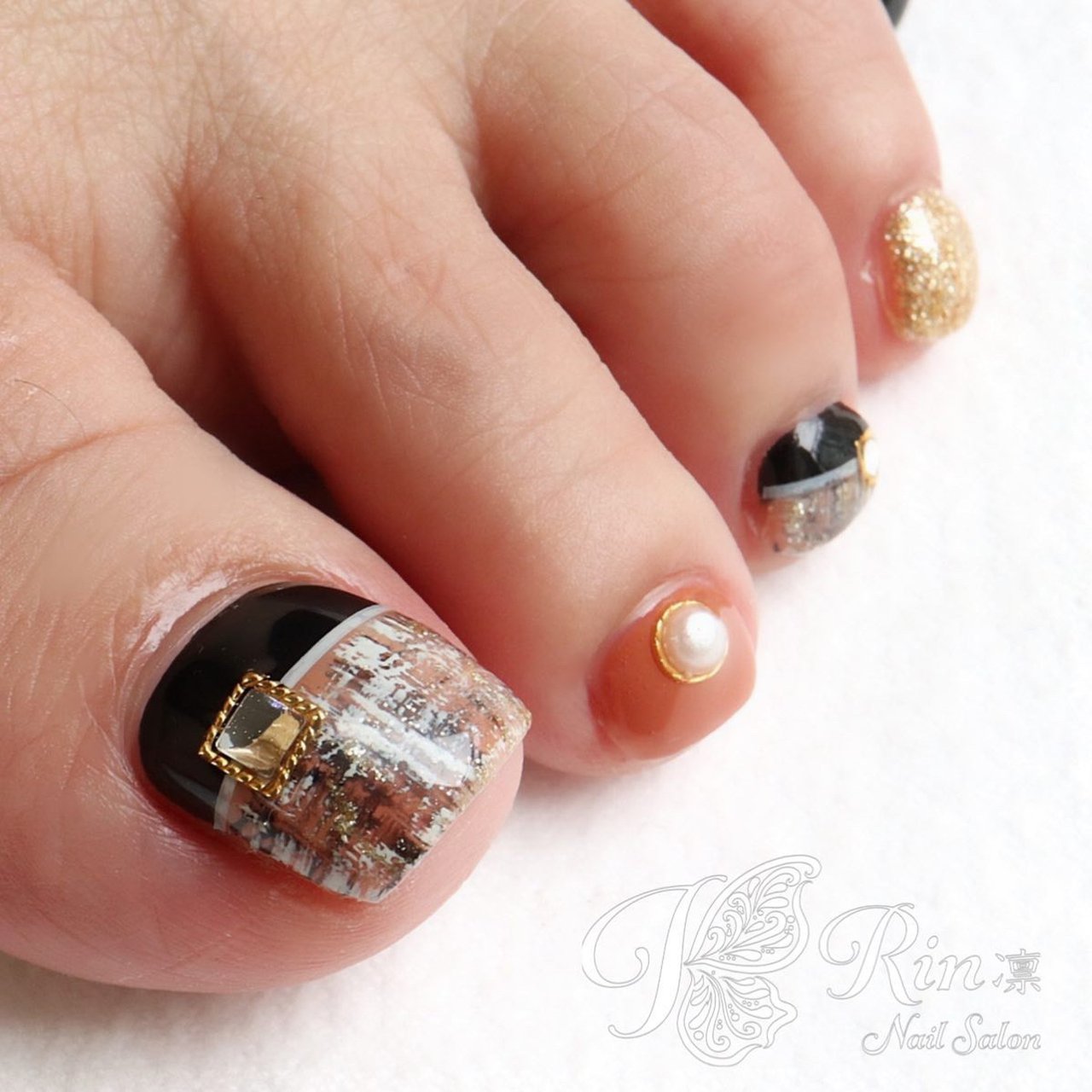 秋 冬 ハロウィン クリスマス フット Rin Nailのネイルデザイン No ネイルブック