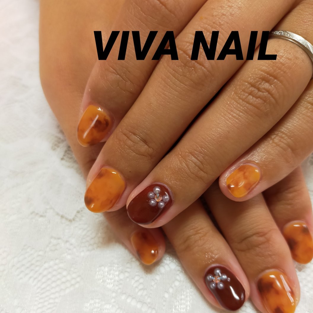 秋 オフィス デート 女子会 ハンド Viva Nail Fujiのネイルデザイン No ネイルブック