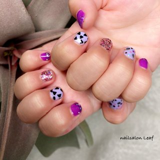 おすすめ順 パープル 紫 キッズのネイルデザイン ネイルブック