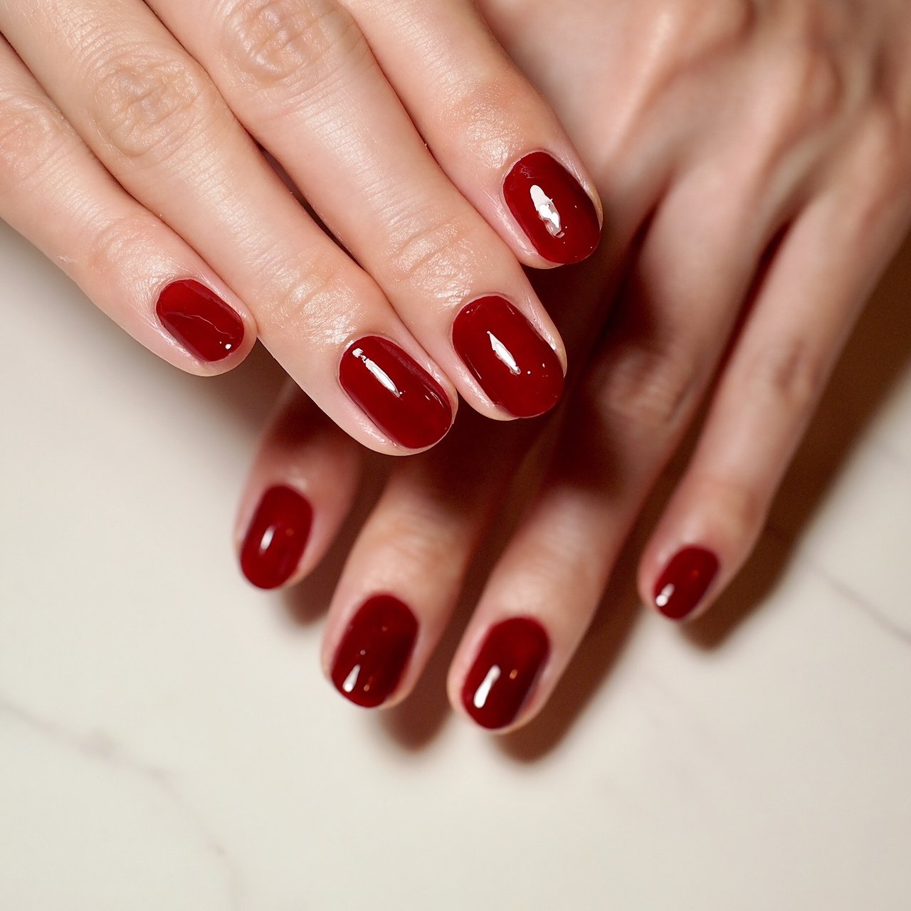 ハンド ボルドー マニキュア お客様 Muguet Nailsのネイルデザイン No ネイルブック