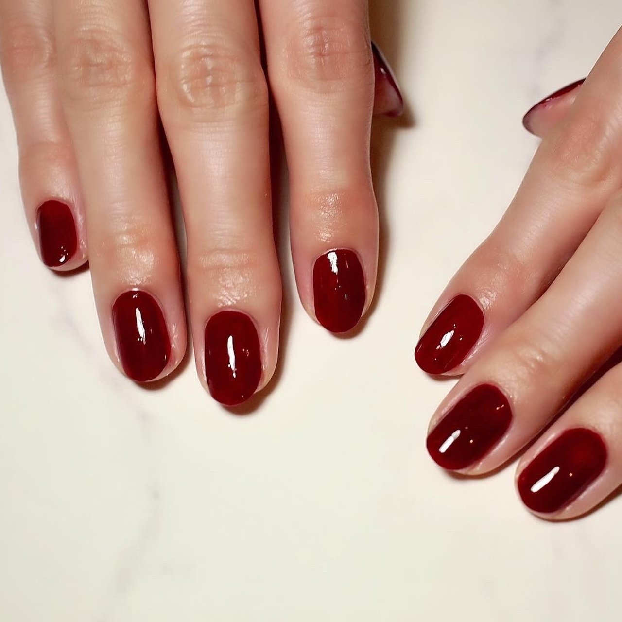 ハンド ボルドー マニキュア お客様 Muguet Nailsのネイルデザイン No ネイルブック