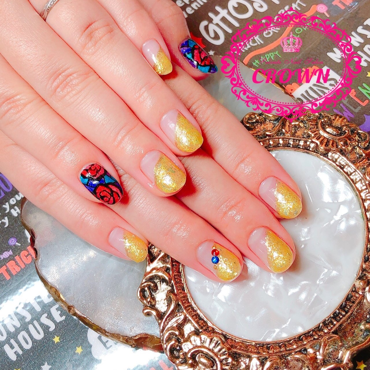 オールシーズン 旅行 リゾート ハロウィン ハンド Crown Nail Kikugawaのネイルデザイン No ネイルブック