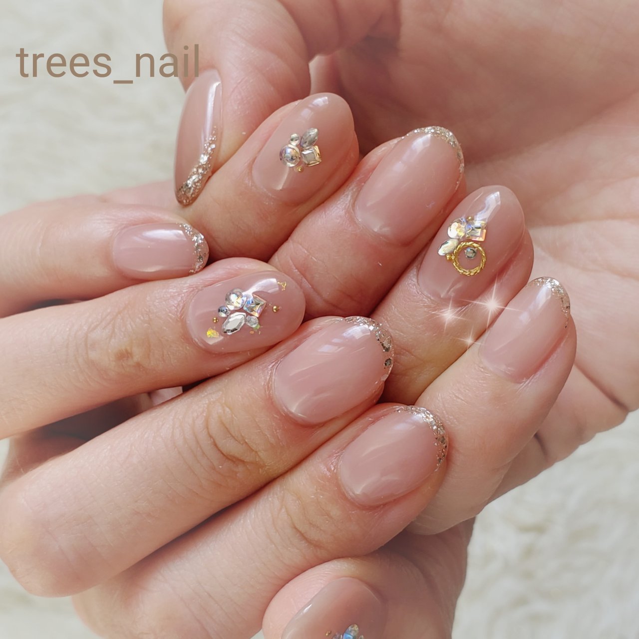 オールシーズン 卒業式 入学式 デート ハンド Trees Nailのネイルデザイン No ネイルブック
