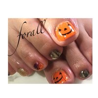 年 新着順 ハロウィン ペディキュアのネイルデザイン ネイルブック