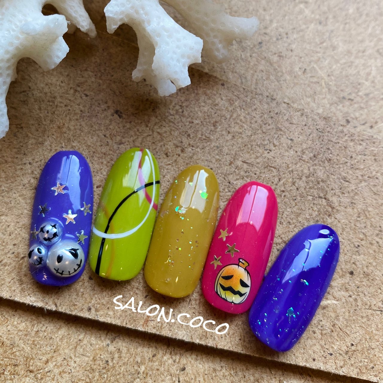 秋 ハロウィン パーティー デート ホログラム Ayamin Cocoのネイルデザイン No ネイルブック