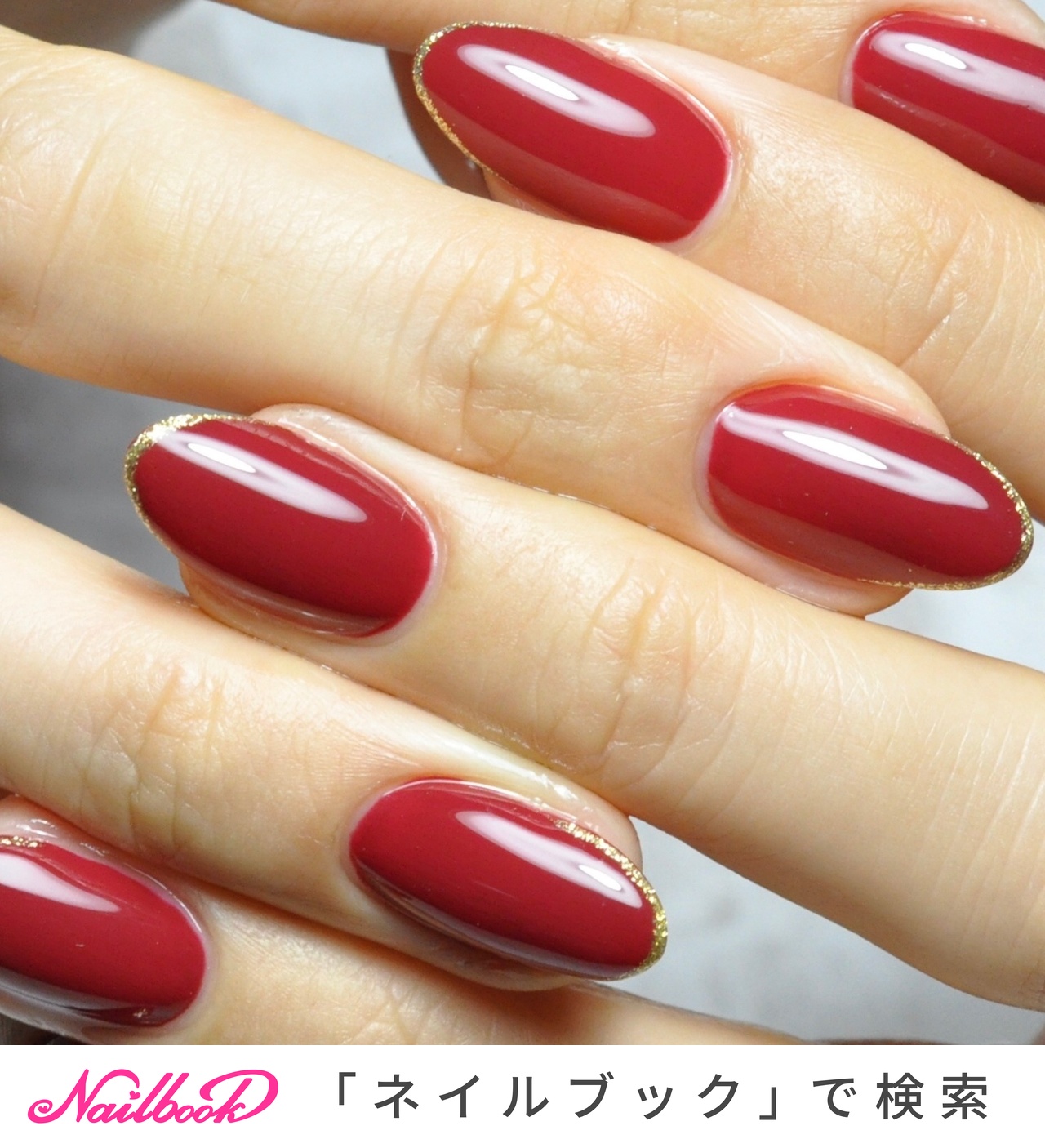 秋花柄ネイルのネイルデザイン ネイルブック
