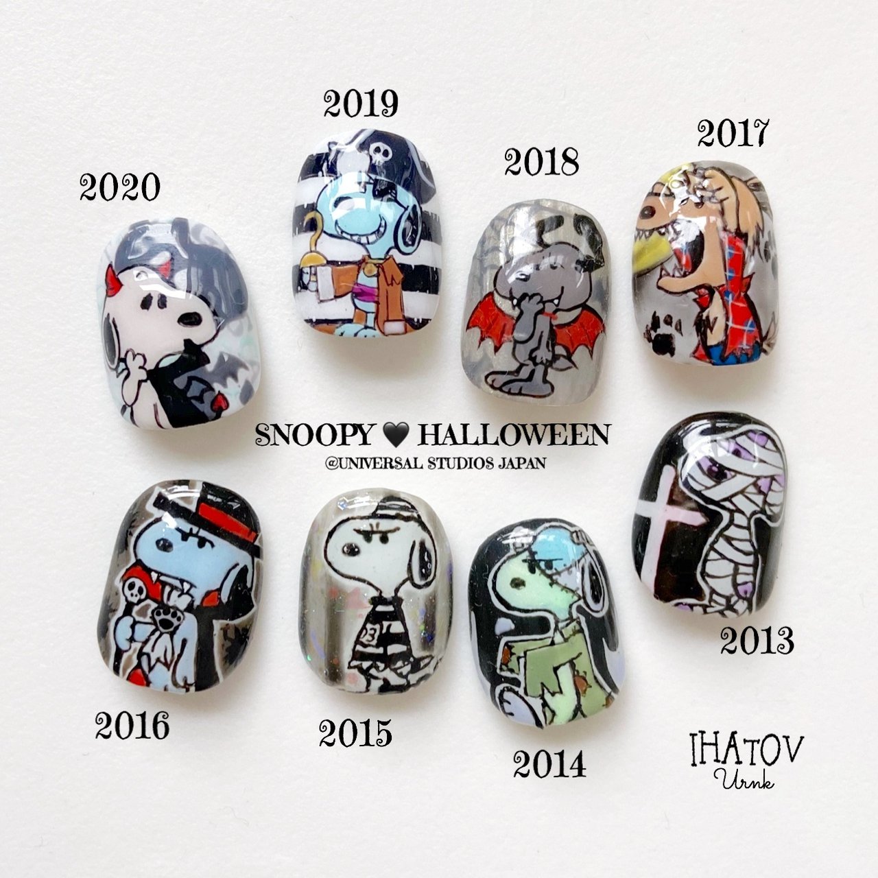 秋 ハロウィン ハンド 痛ネイル キャラクター Ihatov Nailarts のネイルデザイン No ネイルブック