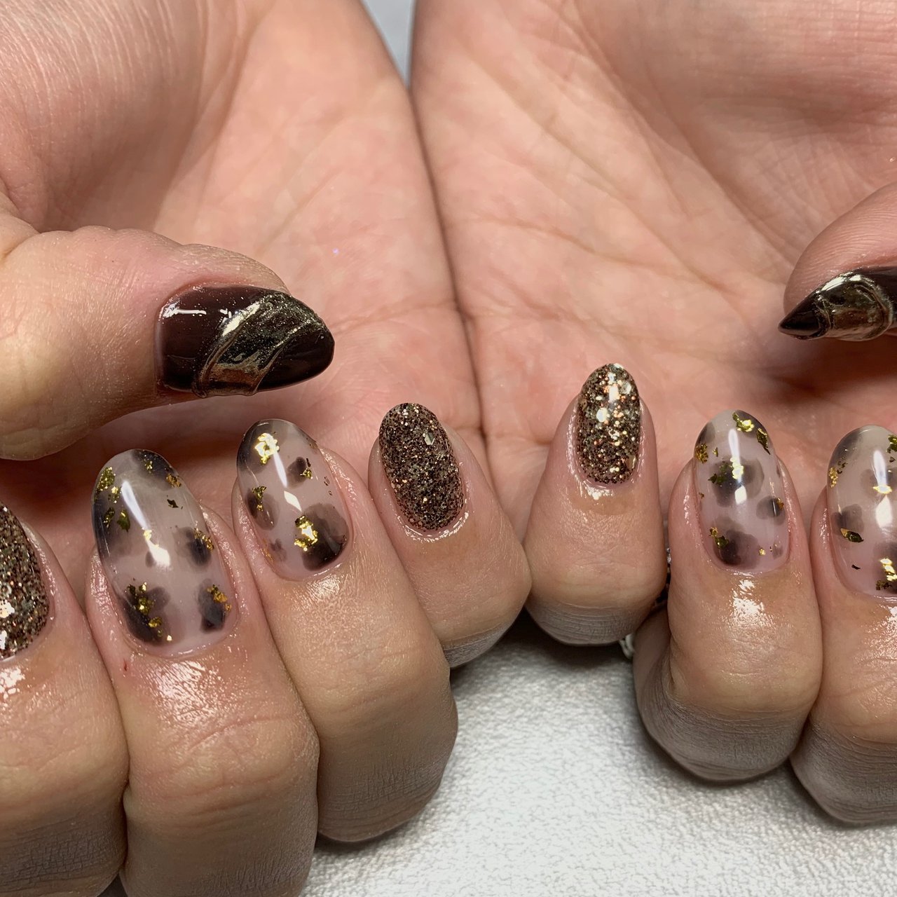 秋 冬 ハンド ラメ ワンカラー Aiのネイルデザイン No ネイルブック