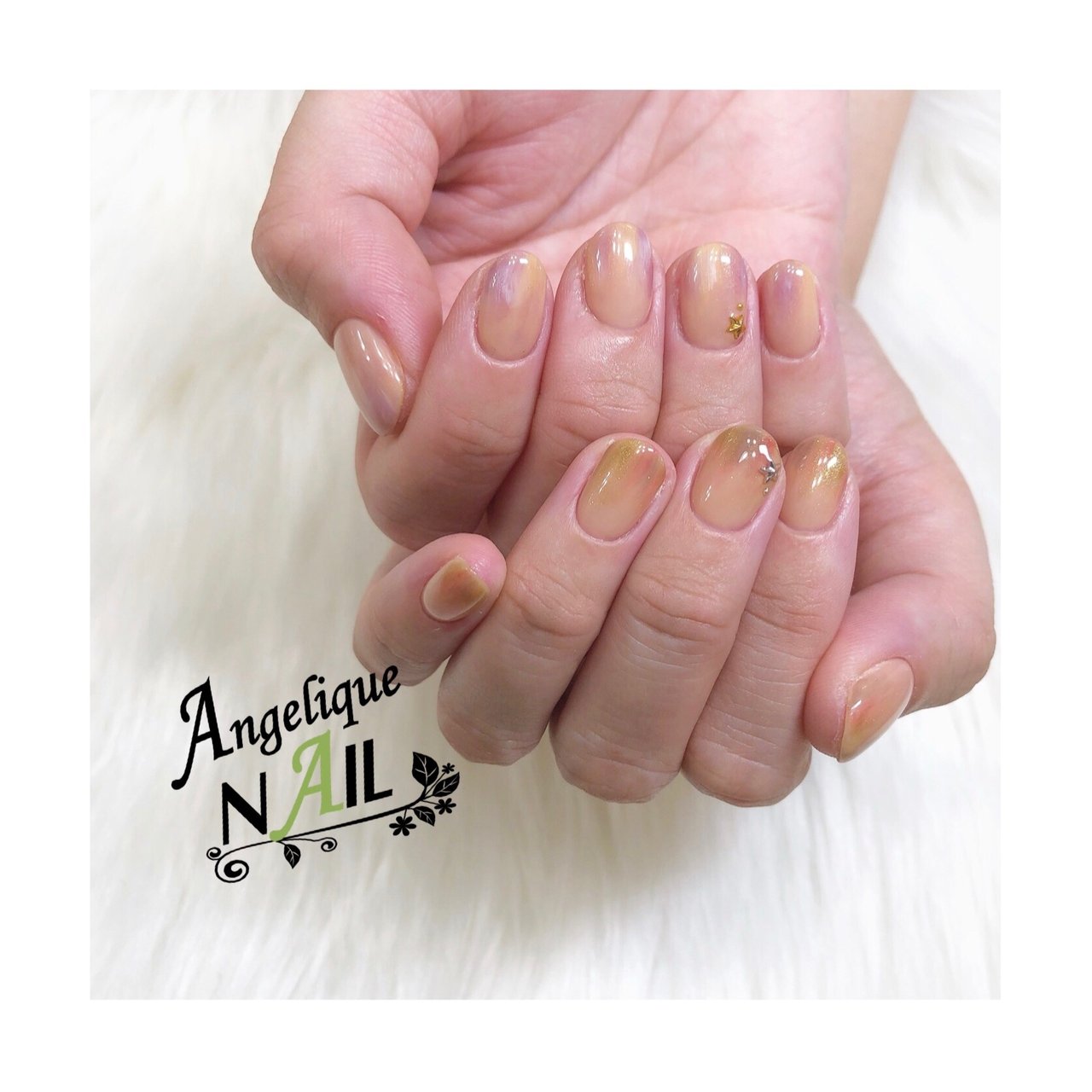 秋 オールシーズン オフィス ハンド シンプル Angelique Nailのネイルデザイン No ネイルブック