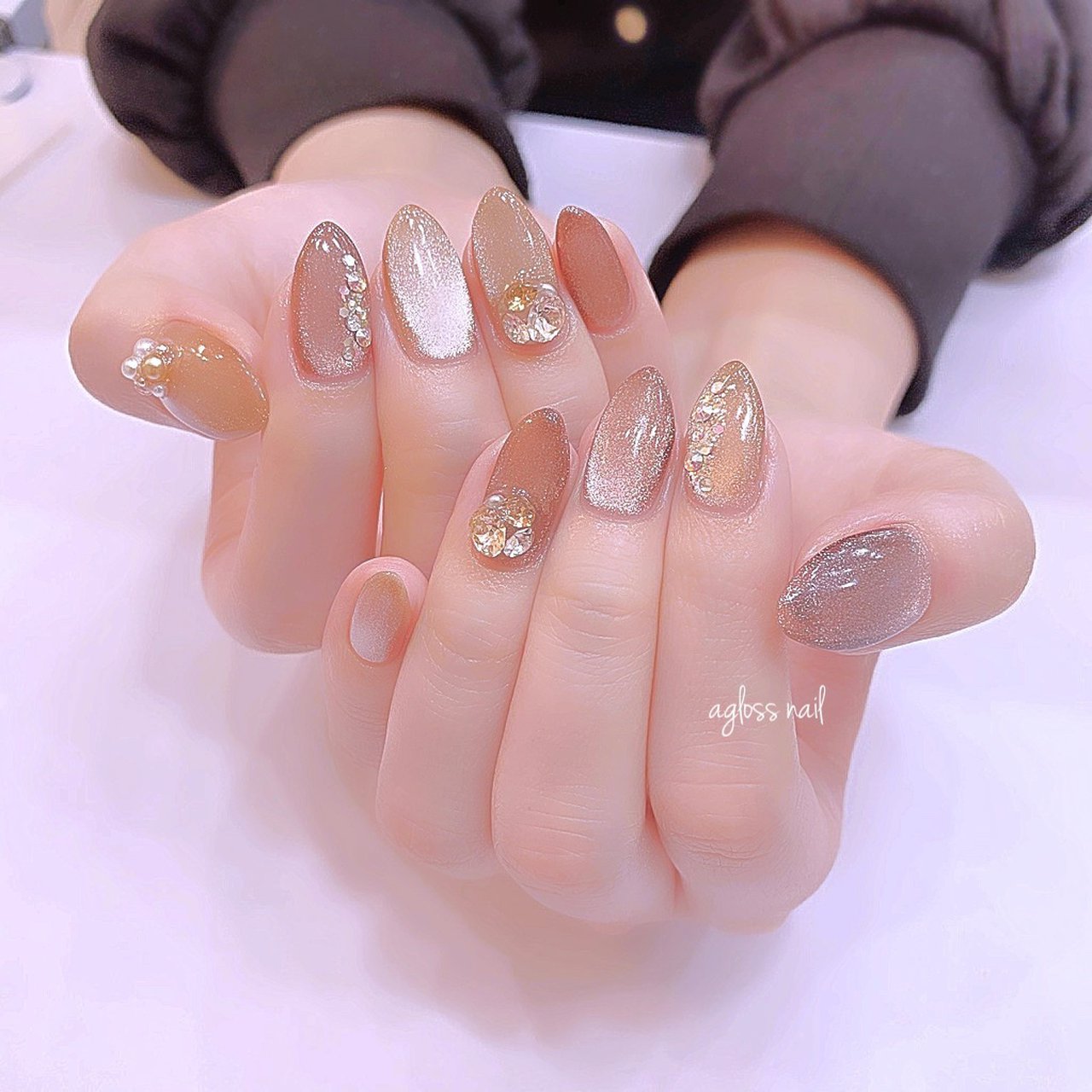 春 夏 秋 冬 ハンド Agloss Nailのネイルデザイン No ネイルブック