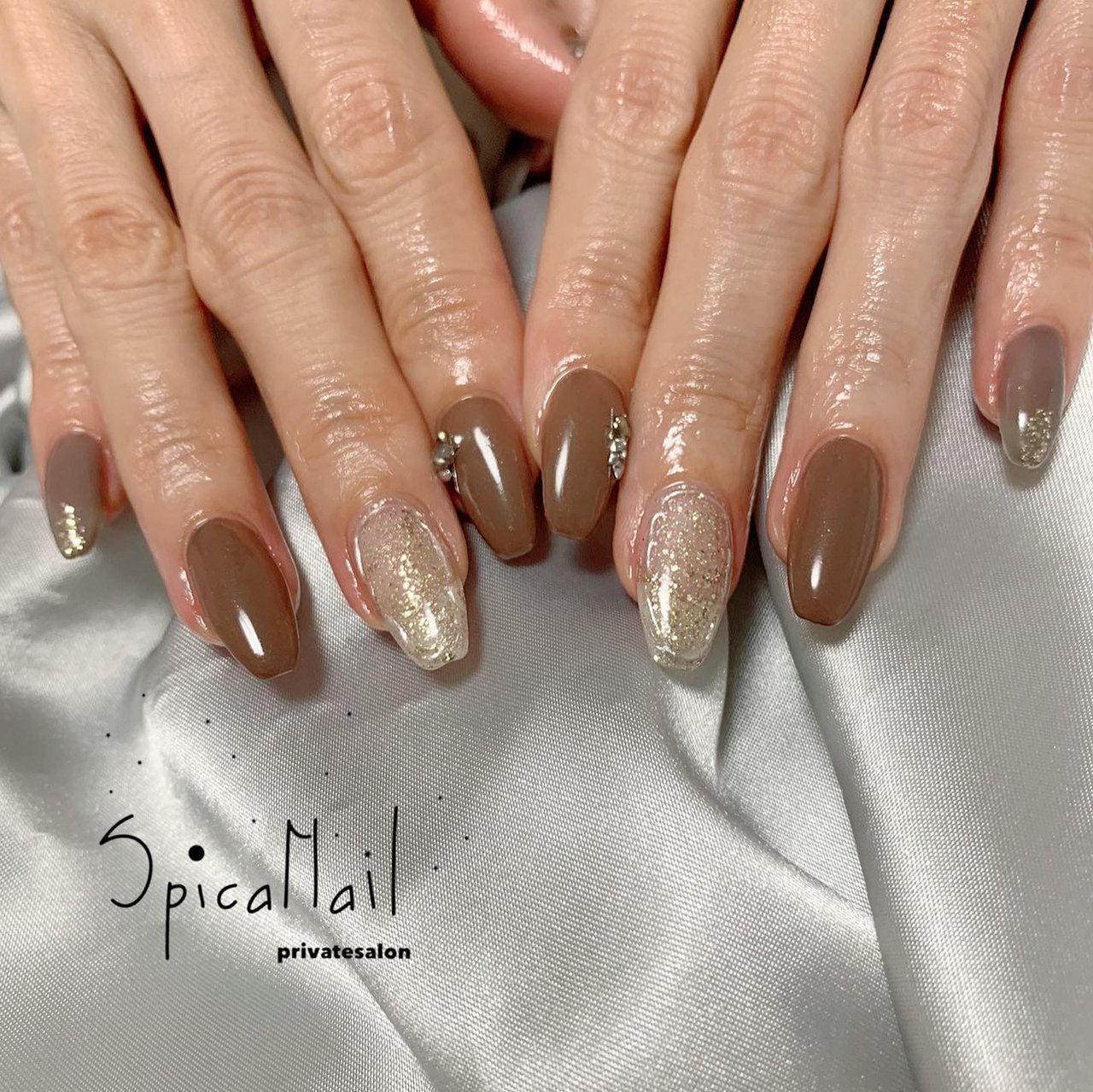 春 秋 冬 オールシーズン ハンド Nail Salon Spica Nailのネイルデザイン No ネイルブック
