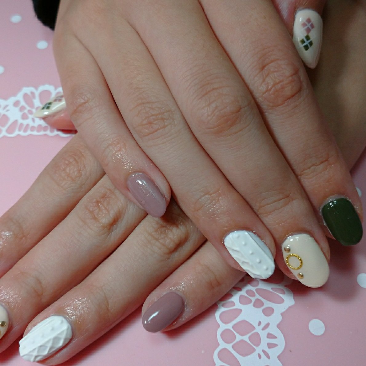 秋 冬 デート 女子会 ハンド マリのネイルデザイン No ネイルブック