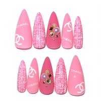 春 ブランド柄 ネイルチップのネイルデザイン ネイルブック