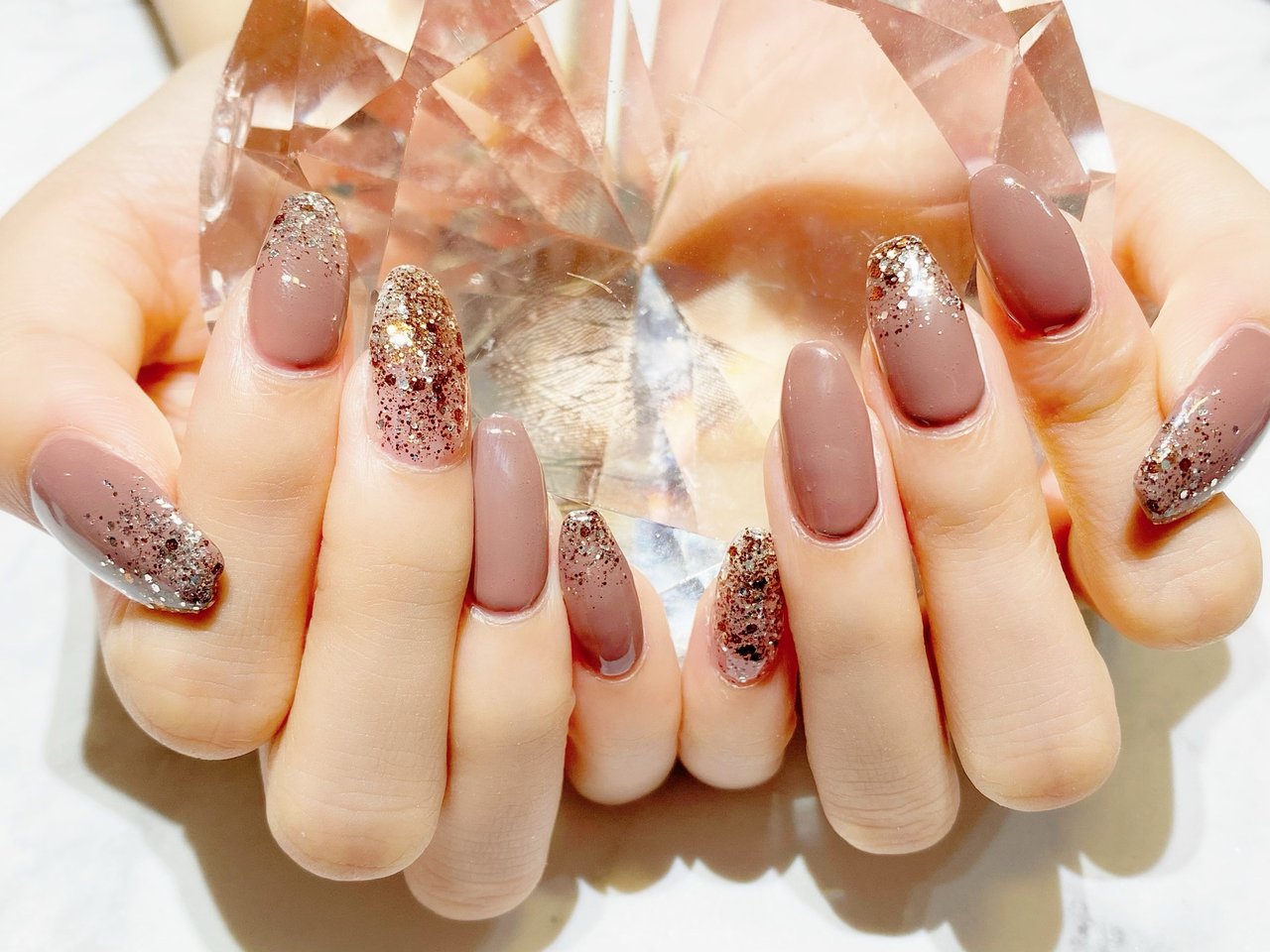 秋 冬 ハンド シンプル ラメ Yun のネイルデザイン No ネイルブック