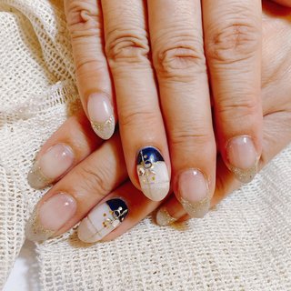 50代のお客様ネイル♪💅いつも有難うございます #50代のお客様 #フレンチ #チェック#ブルー #グレー
#新長田ネイル #新長田ネイルサロンモア #新長田サロン 
#神戸サロン #神戸 #神戸ネイルサロン #神戸ネイル #旅行 #スポーツ #クリスマス #フレンチ #ミディアム #ホワイト #ネイビー #グレージュ #ジェルネイル #お客様 #More #ネイルブック
