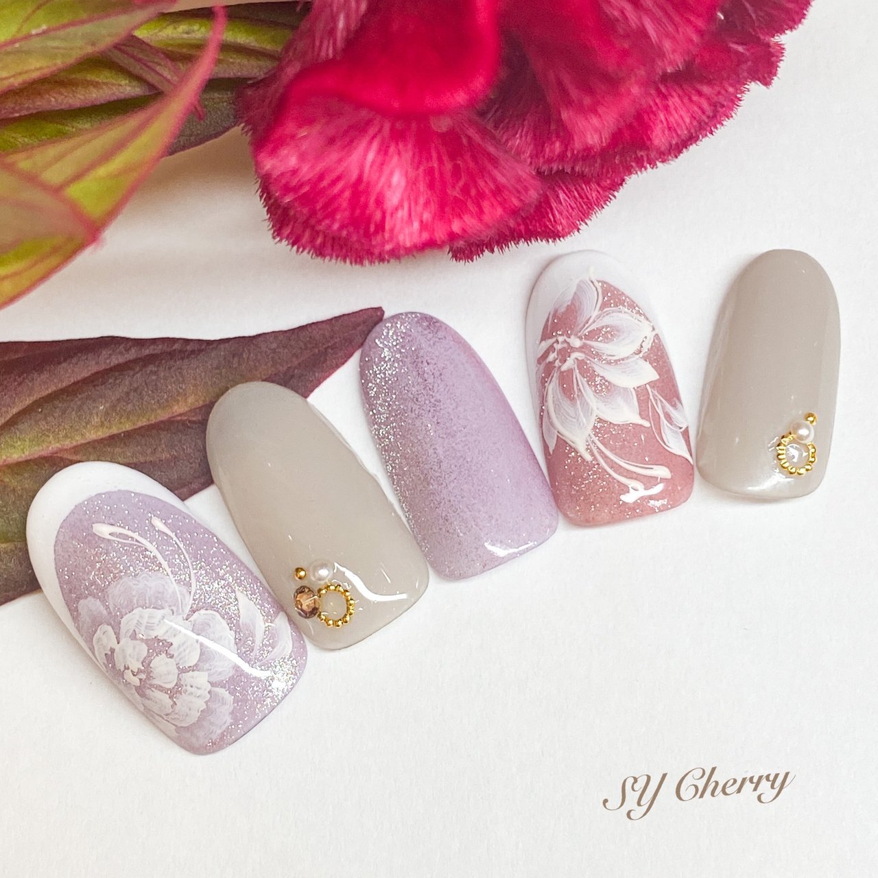 オールシーズン ハンド シンプル フレンチ グラデーション Nail Salon Sy Cherryのネイルデザイン No ネイルブック