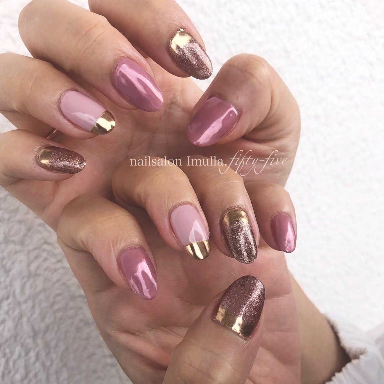 秋 冬 ハンド ラメ ワンカラー Nail Salon Imulla 55のネイルデザイン No ネイルブック