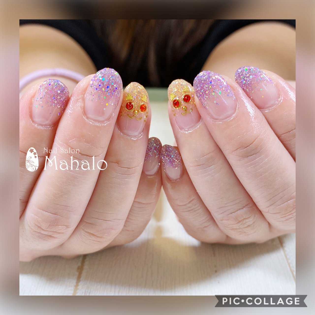 秋 ハロウィン オフィス シンプル グラデーション Nail Salon Mahaloのネイルデザイン No ネイルブック
