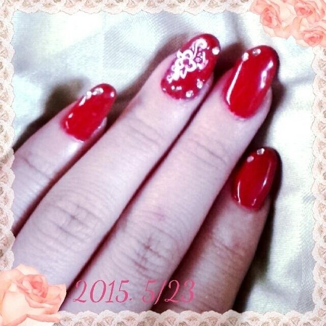 ハンド ワンカラー レッド スカルプチュア セルフネイル Yuzuki Nailのネイルデザイン No 9563 ネイルブック