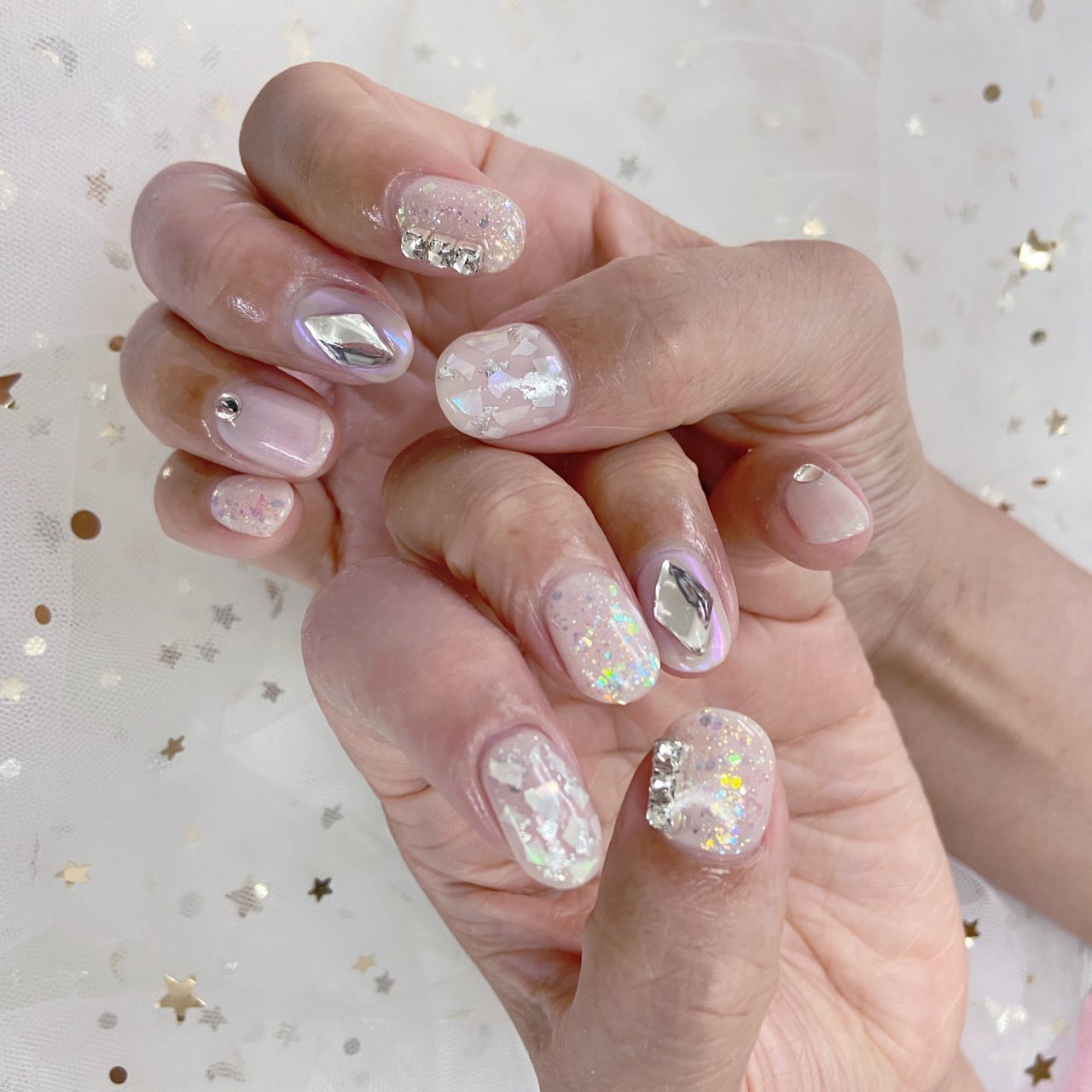 冬 パーティー デート 女子会 ハンド プリンセスのネイルデザイン No ネイルブック