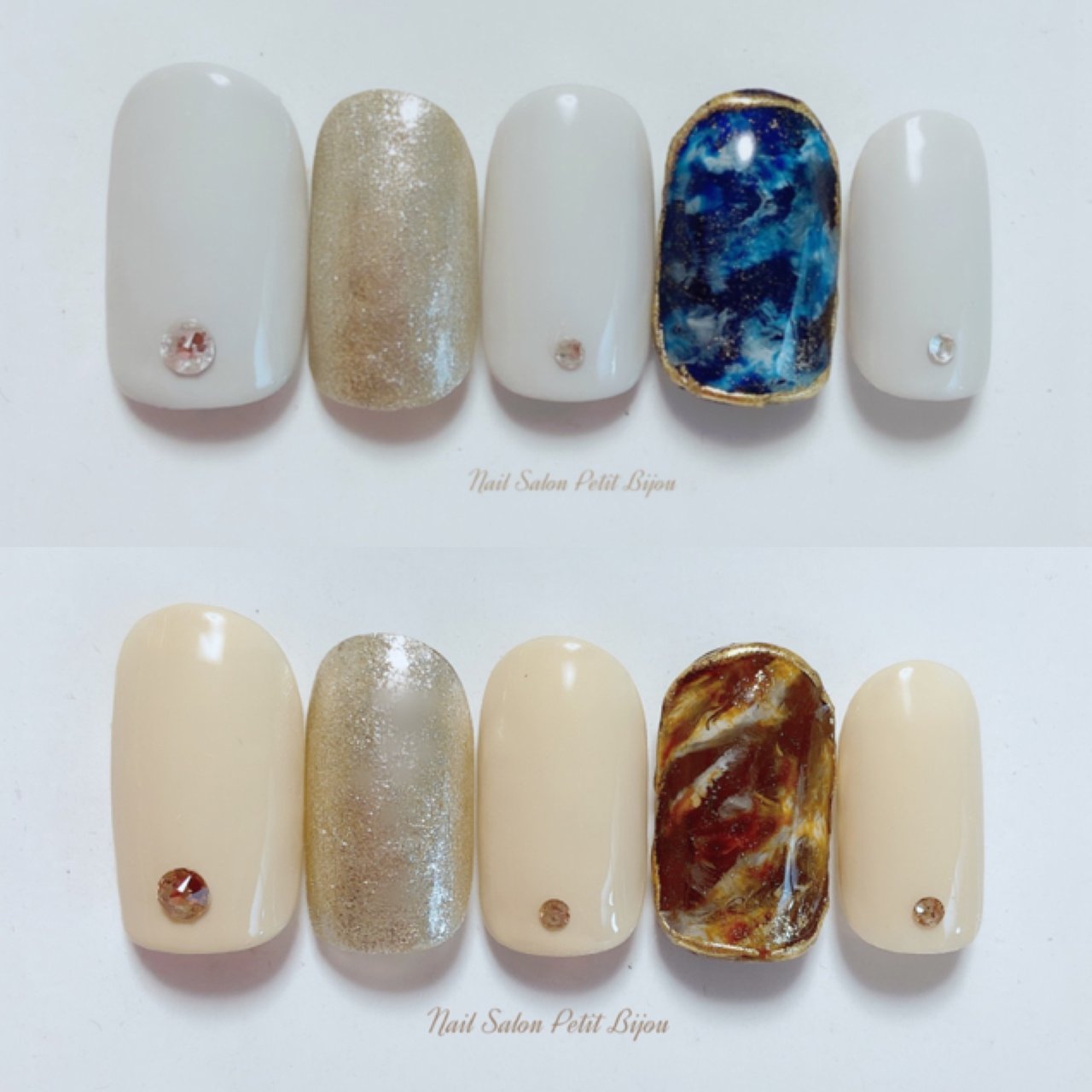 秋 冬 オールシーズン オフィス シンプル Nail Salon Petit Bijouのネイルデザイン No ネイルブック