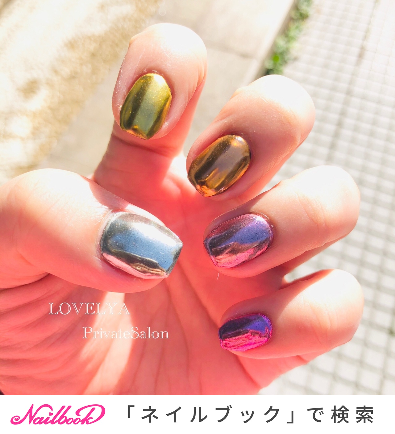 2024年】新着順｜#ミラーレインボーネイルのネイルデザイン｜ネイルブック 