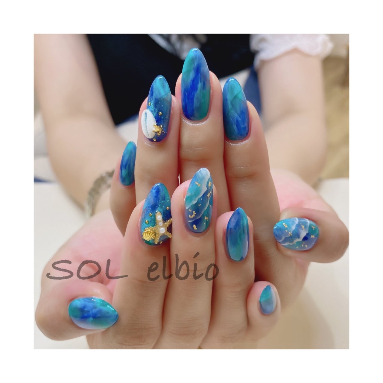 夏 海 リゾート 浴衣 ハンド Solelbioのネイルデザイン No ネイルブック