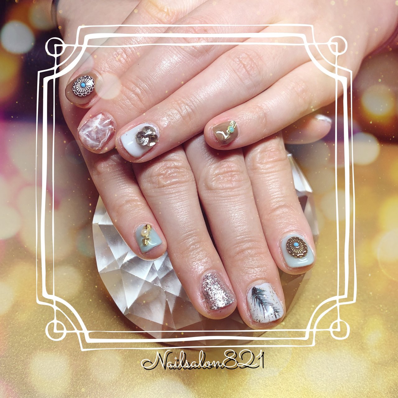 秋 デート 女子会 ハンド ショート Emi のネイルデザイン No ネイルブック