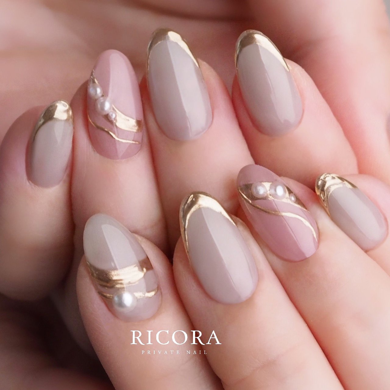 秋 冬 オールシーズン お正月 ハンド Tunashima Nailのネイルデザイン No ネイルブック