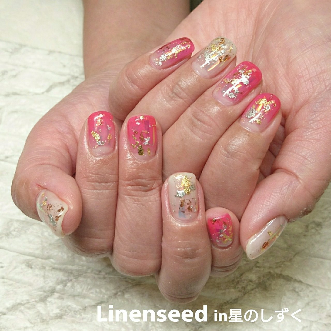 冬 オールシーズン ハンド グラデーション ホログラム 星のしずく あさみのネイルデザイン No ネイルブック