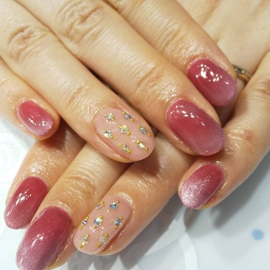 ギャラクシー ピンク レッド S Nailのネイルデザイン No ネイルブック