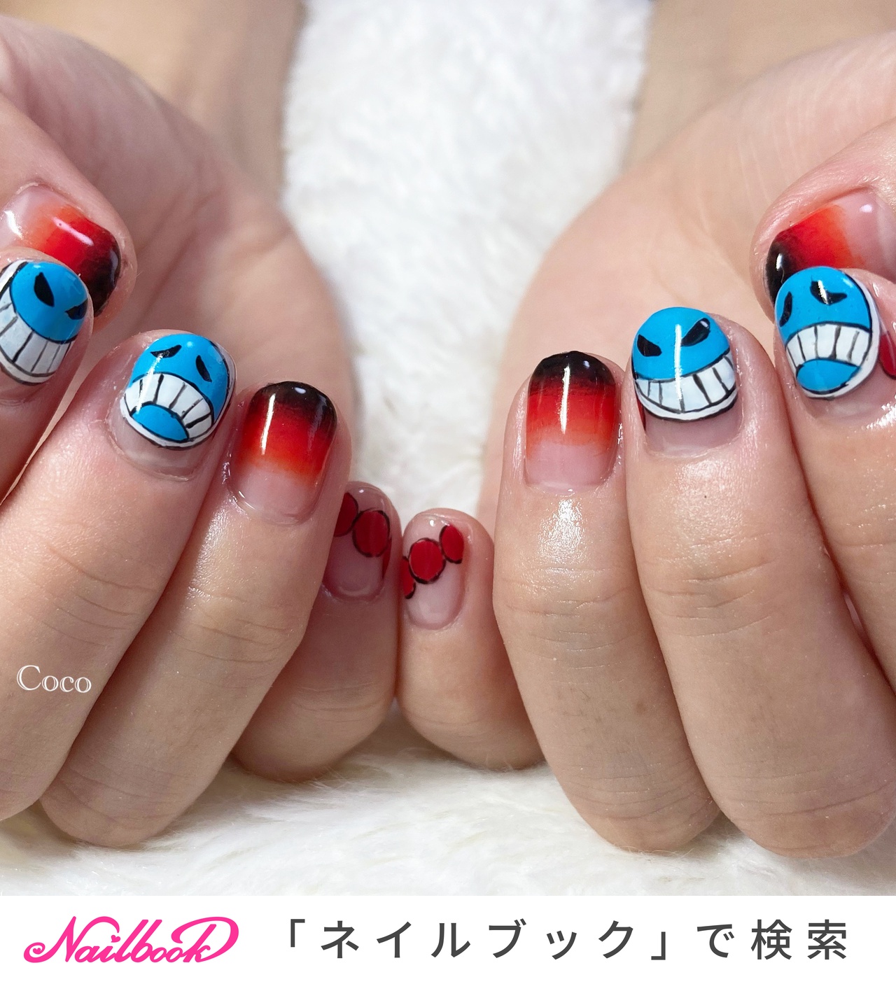 ポートガス D エースのネイルデザイン ネイルブック