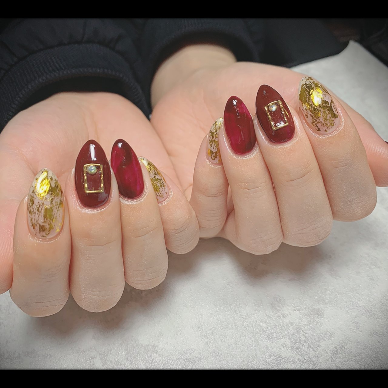 秋 冬 オールシーズン ハンド ニュアンス Mnail Privatenailsalon のネイルデザイン No ネイルブック