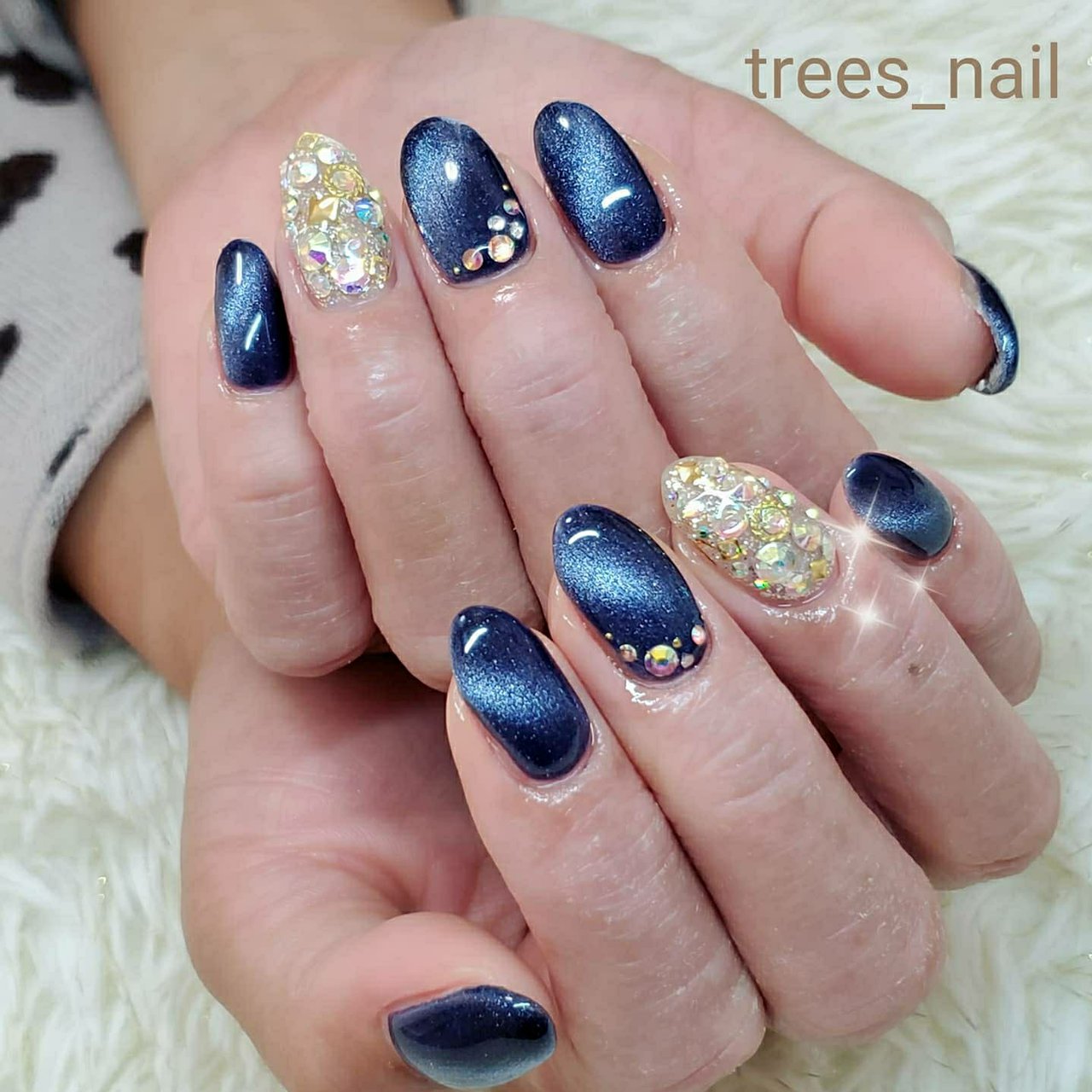 秋 冬 ライブ パーティー ハンド Trees Nailのネイルデザイン No ネイルブック