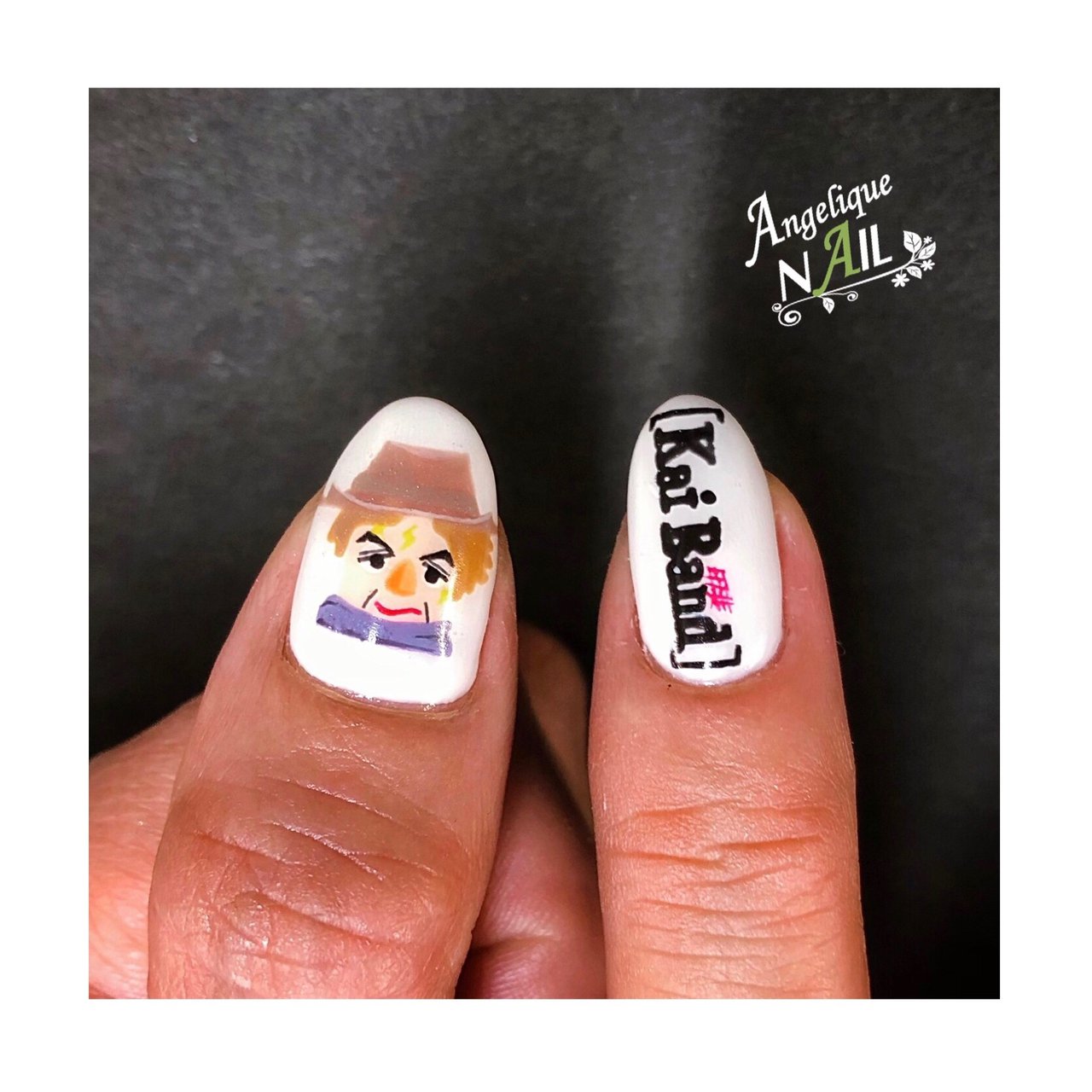イニシャル 痛ネイル キャラクター Angelique Nailのネイルデザイン No ネイルブック