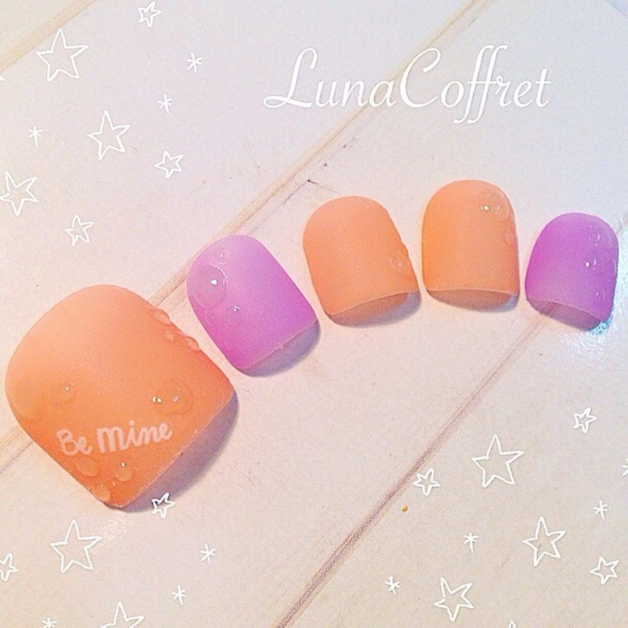 夏 フット マット ジェルネイル ネイルチップ Lunacoffret Chizuruのネイルデザイン No ネイルブック