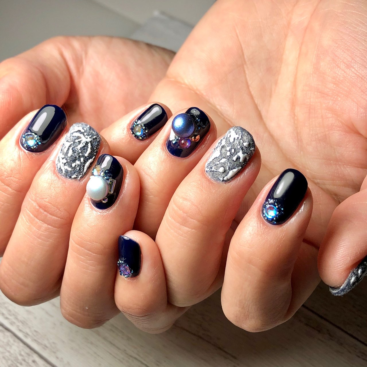 冬 成人式 クリスマス パーティー ハンド Akeynailsのネイルデザイン No ネイルブック