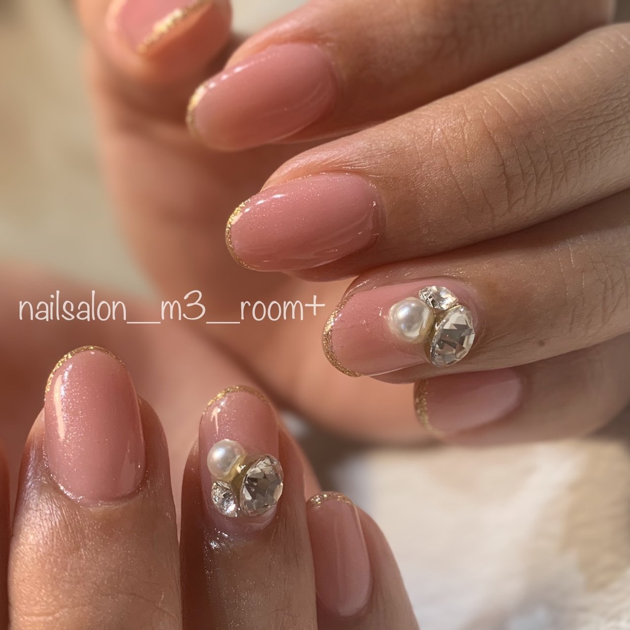 オールシーズン ハンド シンプル ミディアム ピンク M3 のネイルデザイン No ネイルブック