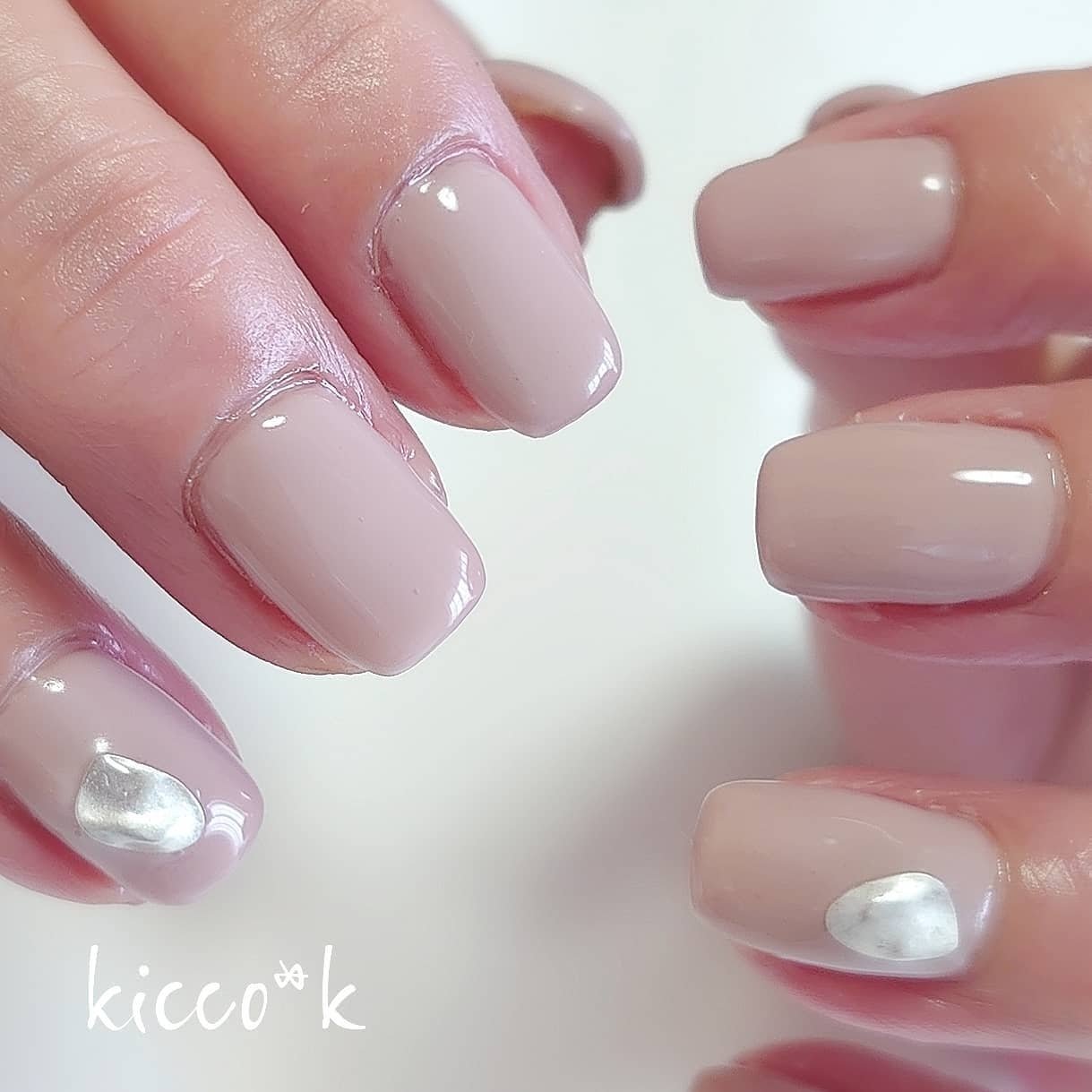 オールシーズン オフィス デート 女子会 ハンド Kicco K Nailのネイルデザイン No ネイルブック