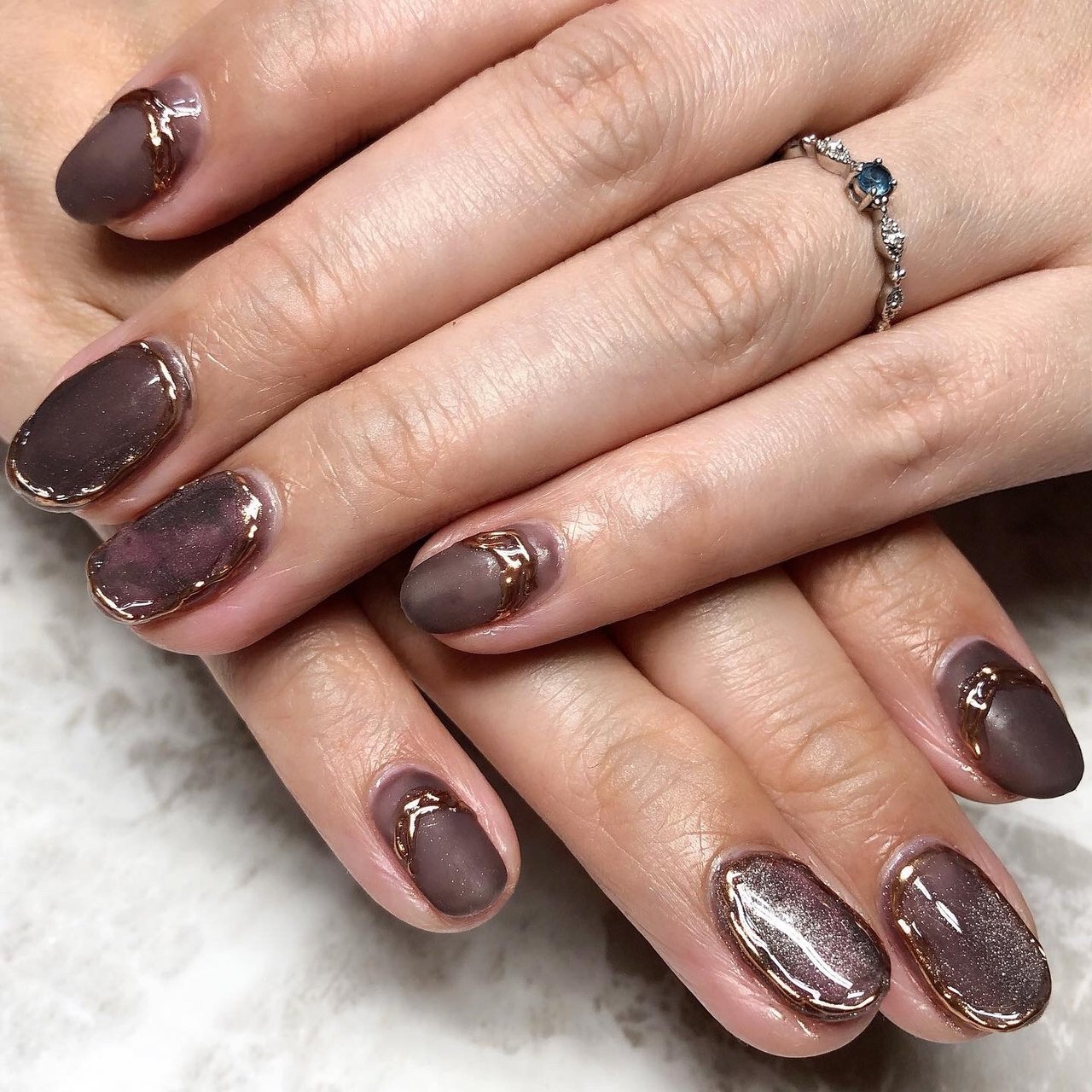 秋 冬 オフィス デート ハンド Nailsalonyouのネイルデザイン No ネイルブック