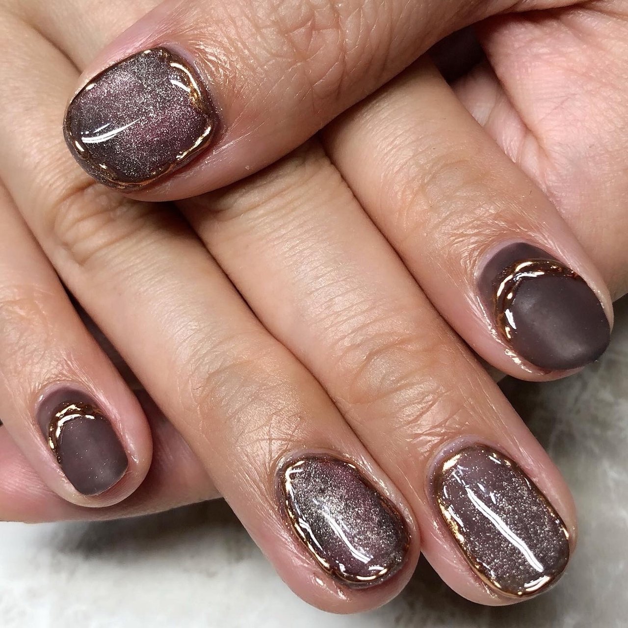 秋 冬 オフィス デート ハンド Nailsalonyouのネイルデザイン No ネイルブック