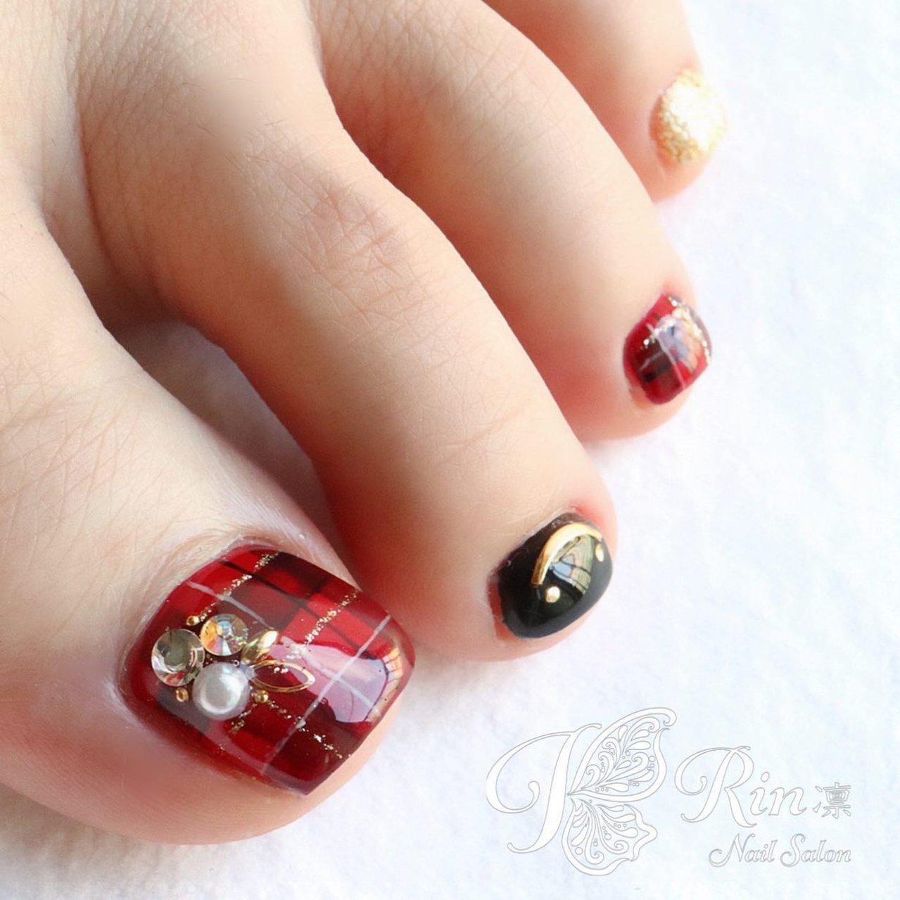 秋 冬 ライブ スポーツ フット Rin Nailのネイルデザイン No ネイルブック