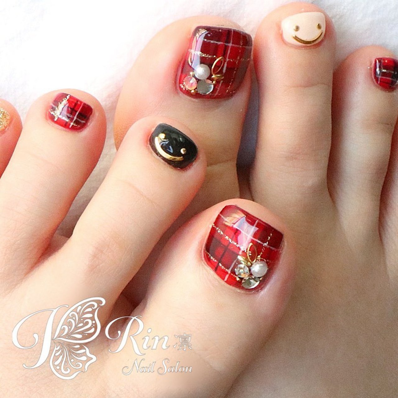 秋 冬 ライブ スポーツ フット Rin Nailのネイルデザイン No ネイルブック