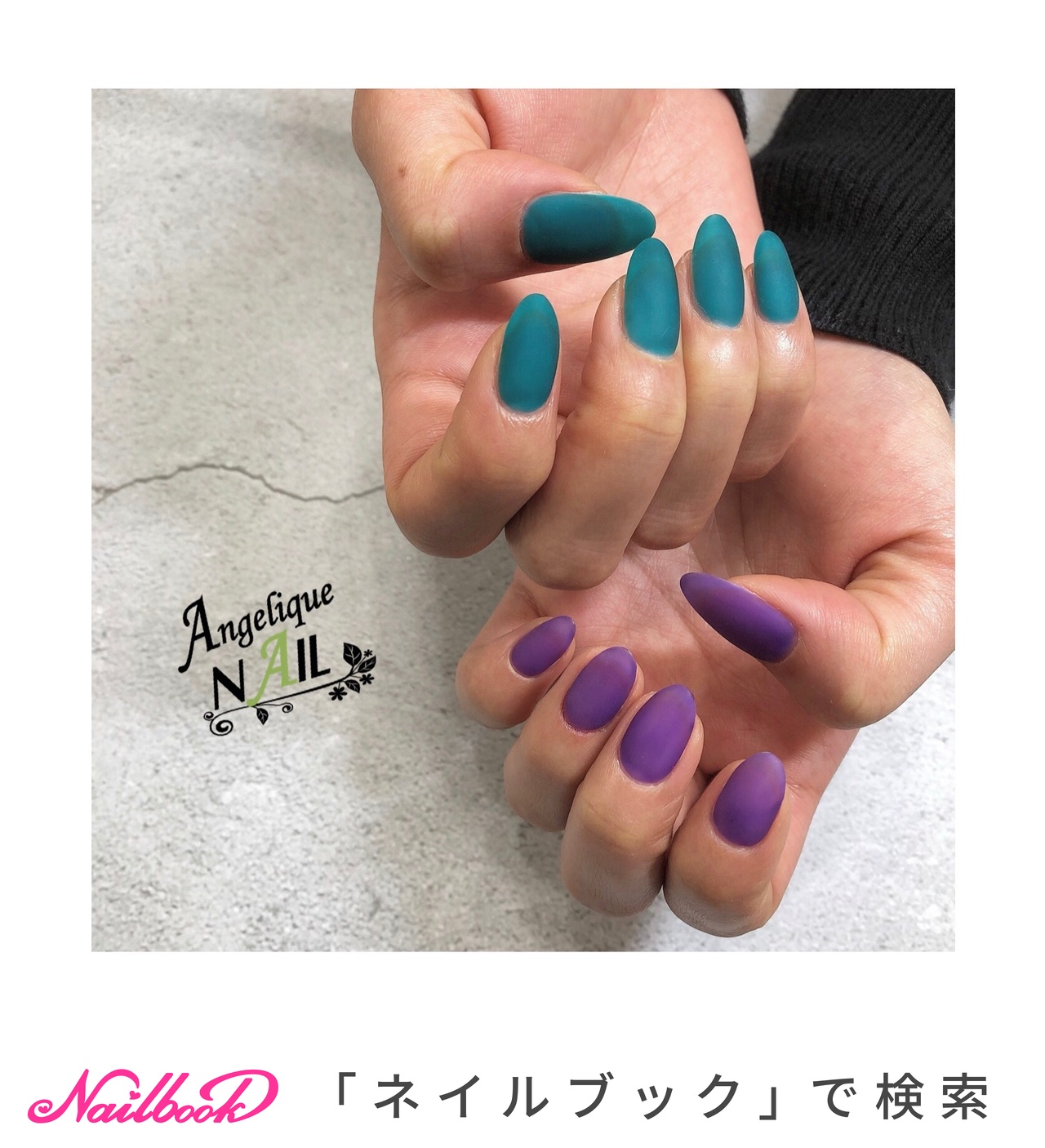 秋 冬 ハンド ワンカラー シースルー Angelique Nailのネイルデザイン No ネイルブック