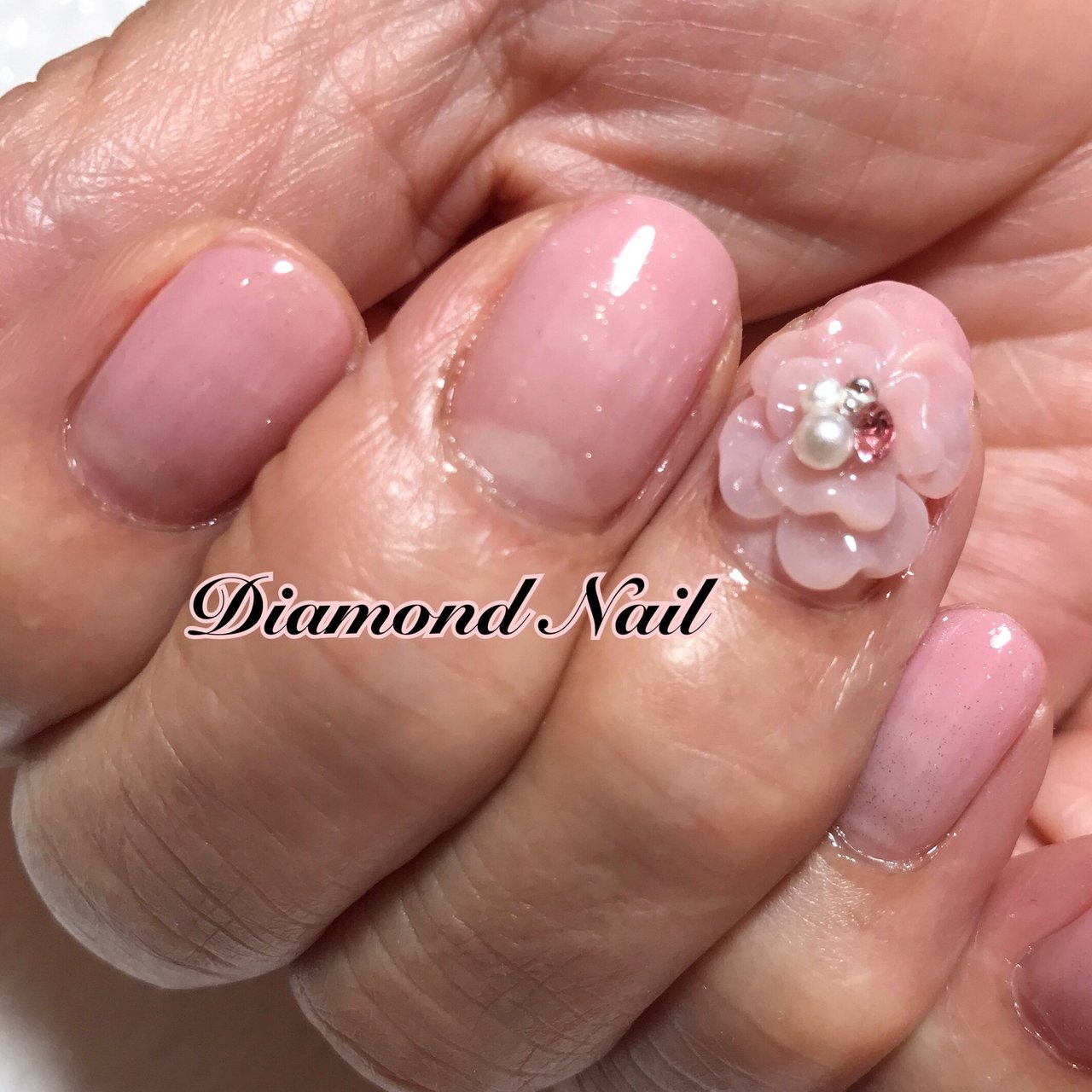 オールシーズン バレンタイン ブライダル デート ハンド Diamond Nail 尼崎のプライベートサロン のネイル デザイン No ネイルブック